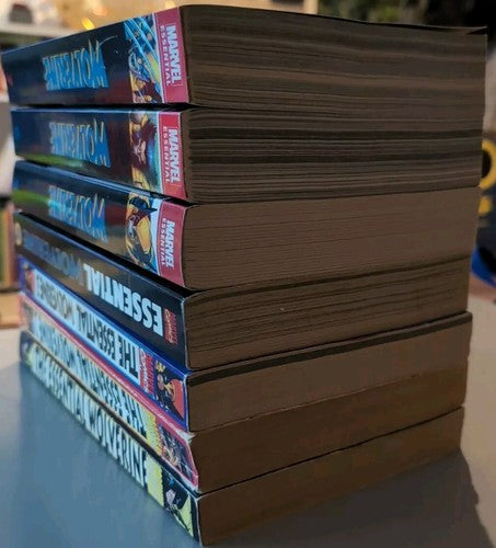 WOLVERINE Marvel Comics Essential Omnibus LOT Vol #1-7 X-Men Deadpool 2 3 50 100