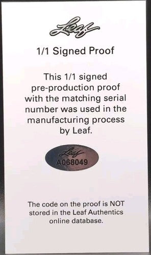 CURTIS MEAD 2022 Leaf Metal Pre-Production PROOF AUTO Orange Wave SP 1/1 of Rays
