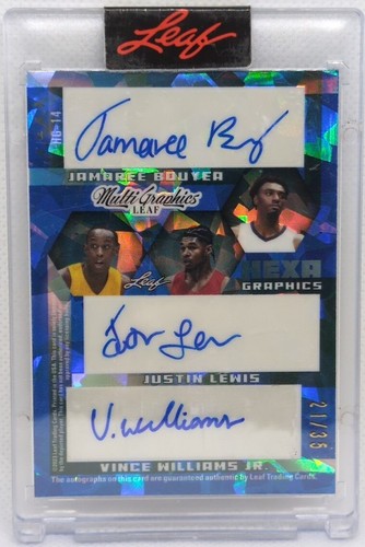 Andrew NEMBHARD Jabari WALKER Vince WILLIAMS JR BOUYEA LEWIS + 2022-23 Leaf AUTO