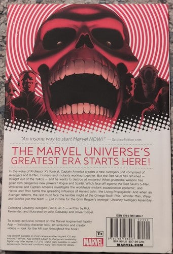 UNCANNY AVENGERS Vol. 1 The Red Shadow Marvel HC 2012 #1-5 Wolverine Havok Skull