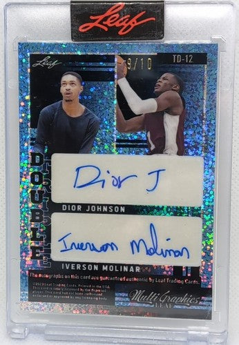 Blake WESLEY Caleb LOVE Iverson MOLINAR JOHNSON FLETCHER 2022-23 Leaf AUTO #9/10