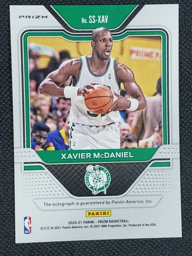 XAVIER McDANIEL 2020-21 Panini Prizm Sensational Signatures SILVER AUTO Celtics
