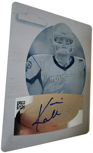 KEVIN KOLB 2007 SAGE DECADEnce RC Retro AUTO PRINTING PLATE #1/1 Eagles Houston