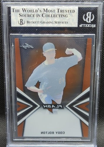 CODY BOLTON 2019 Leaf Flash RC PRE-PRODUCTION PROOF Orange SP 1/1 Pirates One of