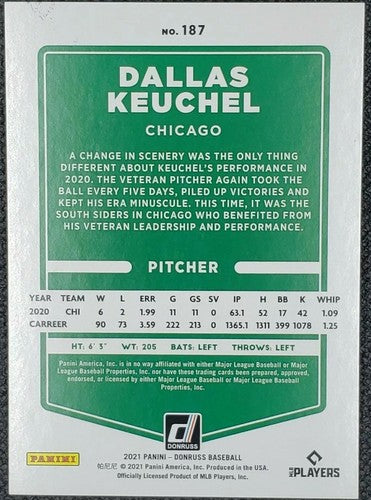 DALLAS KEUCHEL 2021 Donruss Face MASK EMOJI Border PARALLEL SP #02/19 White Sox