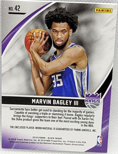 MARVIN BAGLEY III 2018 Panini Black Friday RC HAT LAUNDRY TAG LOGO PATCH /25 Cap
