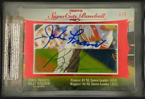 Trevor HOFFMAN Lee SMITH John FRANCO Billy WAGNER 2008 SignaCuts QUAD AUTO SP /5