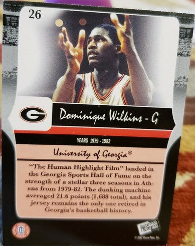 DOMINIQUE WILKINS 2006-07 Press Pass Legends Rare Color Photo SP Variation Hawks