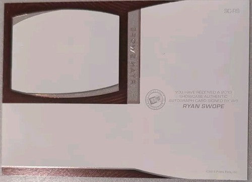 RYAN SWOPE 2013 Press Pass Showcase Red Ink AUTO SP Gigem! INSCRIPTION Texas A&M