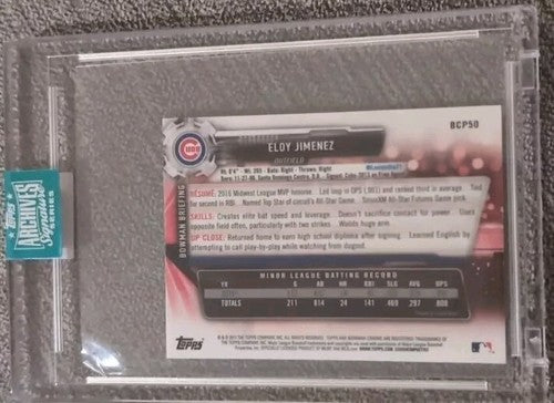 ELOY JIMINEZ 2024 Topps Archives 2017 Bowman Chrome Mini AUTO 1/1 Cubs White Sox