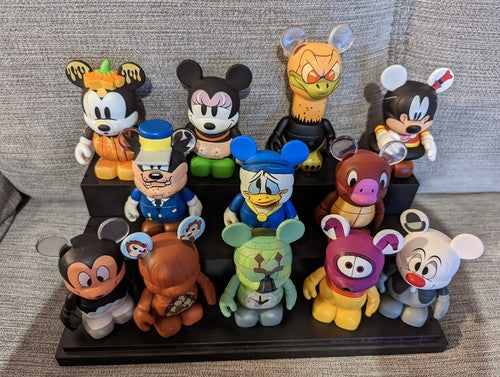 2010 3" Have A Laugh Vinylmation SET 12 Conducter Pete Chaser Cards Disney World