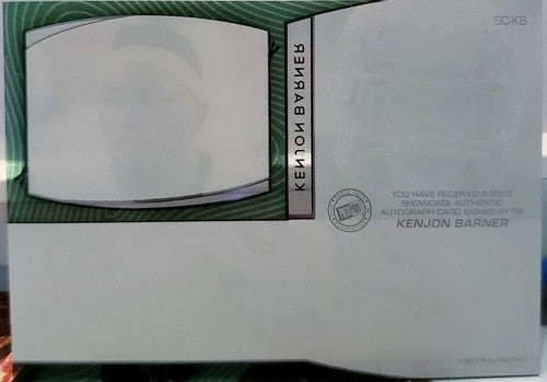 KENJON BARNER 2013 Press Pass Showcase KB Nickname AUTO Autograph #/199 Panthers