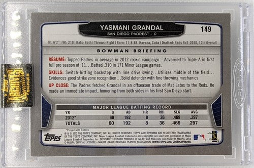 YASMANI GRANDAL 2022 Topps Archives 2013 Bowman AUTO SP #1/1 Padres White Sox of