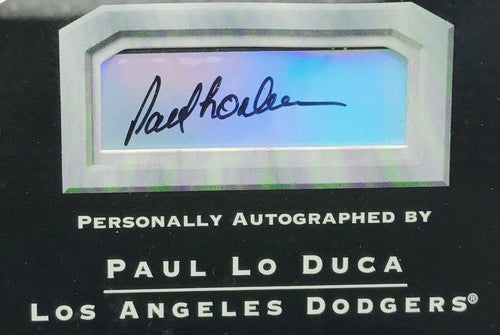 PAUL LO DUCA 2002 Absolute Memorabilia Signing Bonus NUMBER PATCH AUTO SP #01/50