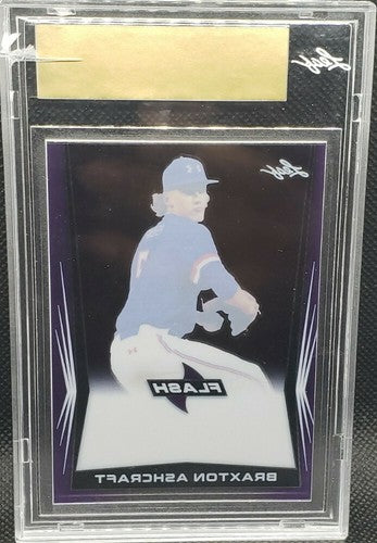 BRAXTON ASHCRAFT 2018 Leaf Flash RC Purple PRE-PRODUCTION PROOF SP #1/1 Pirates