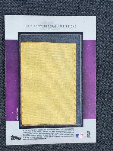GIANCARLO STANTON 2013 Topps SILK Collection Mini Patch /50 Marlins Yankees Mike