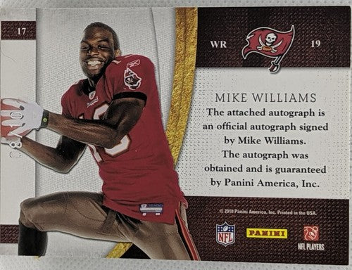 MIKE WILLIAMS 2010 Panini Plates & Patches Blitz Signatures RC AUTO GOLD SP #/10