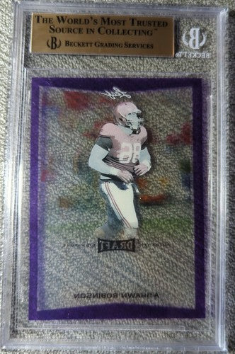 A'SHAWN ROBINSON 2016 Leaf Metal Pre-Production PROOF Purple RC #1/1 Lions Rams