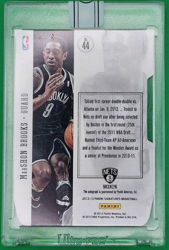 MarSHON BROOKS 2015-16 Panini Replay 2012-13 Signatures Die-Cut AUTO #/149 Nets