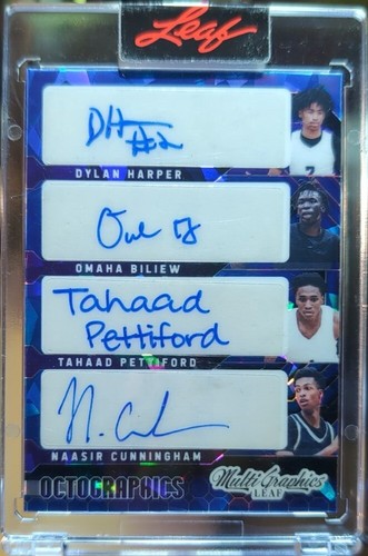 Scoot HENDERSON Dylan HARPER PETTIFORD + 2022-23 Leaf Multigraphics Octo 8 AUTO