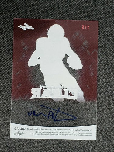 JOSH ADAMS 2018 Leaf Trinity Clear Red Parallel Rookie RC AUTO SP /5 Eagles Jets