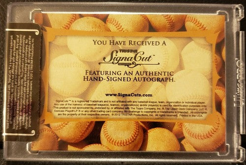 HUNTER PENCE 2012 TriStar Signa Cuts Cut AUTO Blue /10 2004 Just Minors Phillies