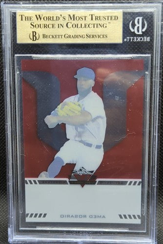 AMED ROSARIO 2017 Leaf Valiant RC PRE-PRODUCTION PROOF Red SP #1/1 Mets One of