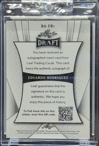 EDUARDO RODRIGUEZ 2013 Leaf Metal Draft RC RETRO PROOF 1/1 Tigers Red Sox One of