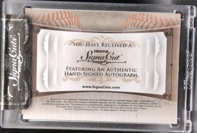 STEVE SOUCHOCK 2010 TriStar SignaCuts CUT AUTO #4/5 Bud Yankees Tigers White Sox