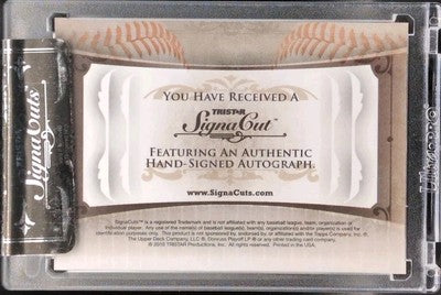 BILL SHORT 2010 TriStar Signa Cuts Bronx Edition AUTO #1/5 NY Yankees Mets Reds