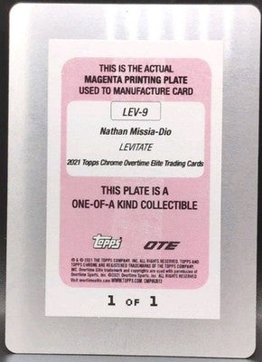 NATHAN MISSIA-DIO 2021-22 Topps Chrome OTE Levitate PRINTING PLATE #1/1 Jazz RWE