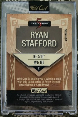 RYAN STAFFORD 2024 Wild Card 5 Draw RC AUTO Purple Foil GOLD SP #1/1 of Orioles
