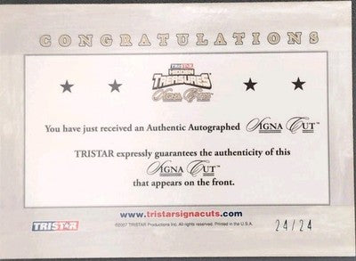 MIKE CURTIS 2007 TriStar Signa Cuts AUTO #32 Inscription BLUE SP #24/24 Colts