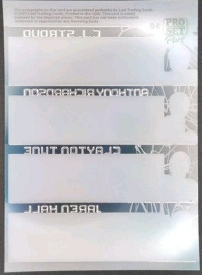CJ STROUD Anthony RICHARDSON TUNE HALL 2023 Pro Set QUAD AUTO #7/8 Jersey Match