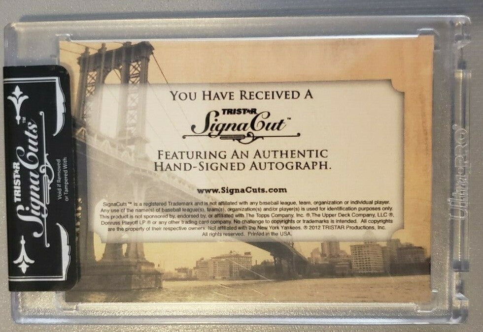 FRED STANLEY 2012 TriStar SignaCuts Bronx Edition AUTO Green /10 Yankees Chicken