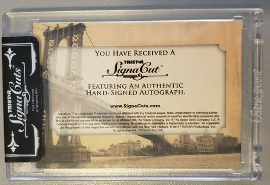 FRED STANLEY 2012 TriStar SignaCuts Bronx Edition AUTO Green /10 Yankees Chicken