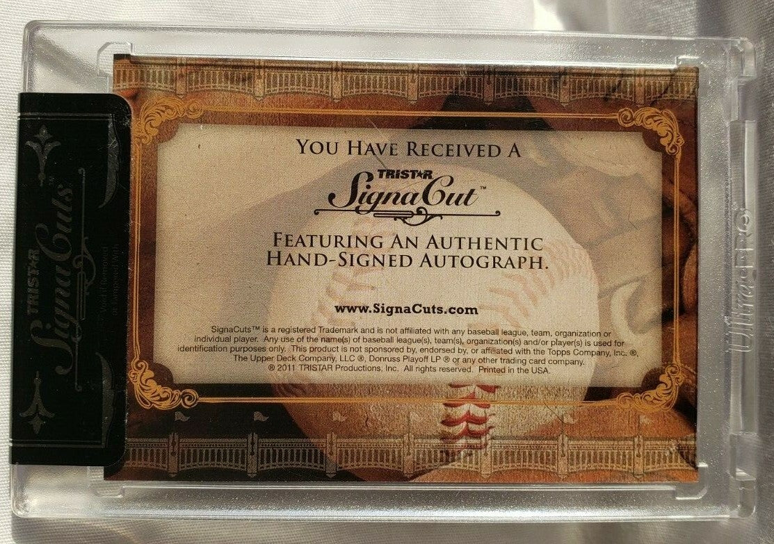 RUBEN SIERRA 2011 TriStar Signa Cuts Bronx Edition AUTO Silver SP #04/25 Yankees