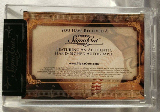 RUBEN SIERRA 2011 TriStar Signa Cuts Bronx Edition AUTO Silver SP #04/25 Yankees