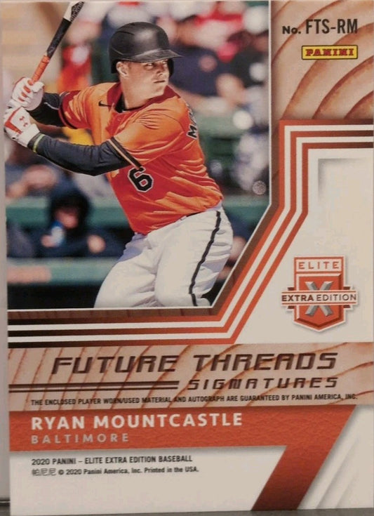 RYAN MOUNTCASTLE 2020 Panini Elite Extra DUAL RC AUTO JUMBO JERSEY #/149 Orioles
