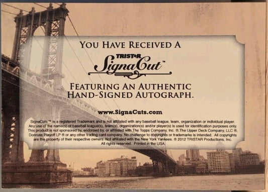JOHNNY MIZE 2013 TriStar SignaCuts 1989 Perez Steele AUTO SP #1/5 Yankees Giants