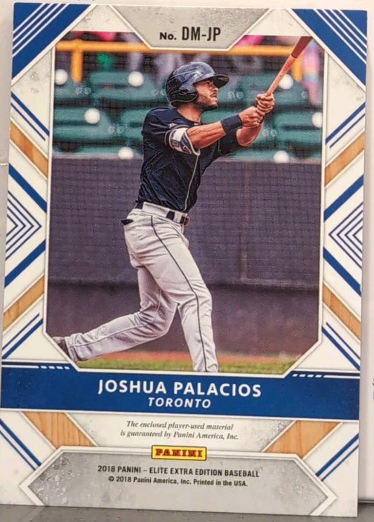 JOSHUA PALACIOS 2018 Panini Elite Extra DUAL Camo Jersey BUTTON PATCH #5/5 Jays
