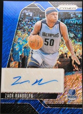 ZACH RANDOLPH 2024-25 Panini Prizm Signatures AUTO #3/25 Grizzlies Blazers Kings