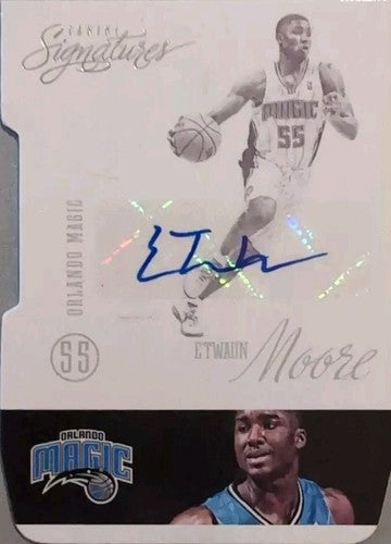 E'TWAUN MOORE 2012-13 Panini Signatures Die-Cut AUTO SP Magic Bulls Celtics Suns