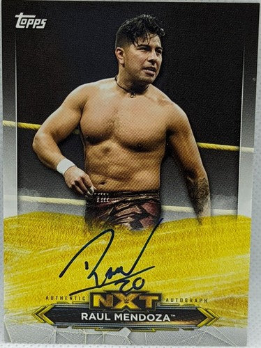 RAUL MENDOZA 2020 Topps WWE NXT Roster RC AUTO SP Raw SmackDown Cruz Del Toro