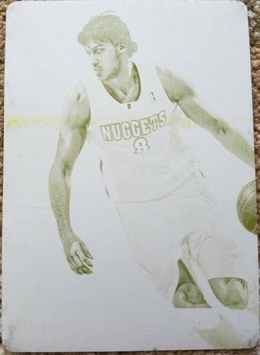 DANILO GALLINARI 2012-13 Totally Certified PRINTING PLATE SP #1/1 of 1 Nuggets