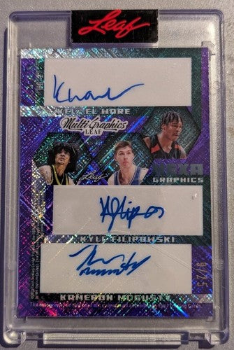 Kyle FILIPOWSKI Armando BACOT Kameron McGUSTY SPEAR + 2022-23 Multigraphics AUTO