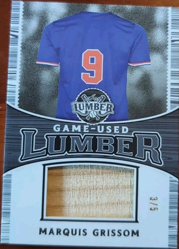 MARQUIS GRISSOM 2024 Leaf Lumber JUMBO Game Used BAT PATCH Relic /5 Expos Giants