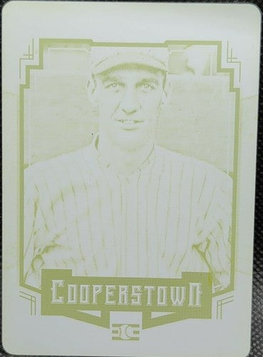 GEORGE KELLY 2015 Panini Cooperstown HOF Induction PRINTING PLATE SP #1/1 One of