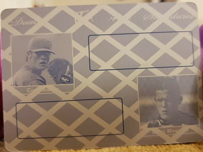 Cole HAMELS Jesus MONTERO 2008 Just Minors Dual Signature Printing Plate SP #1/1