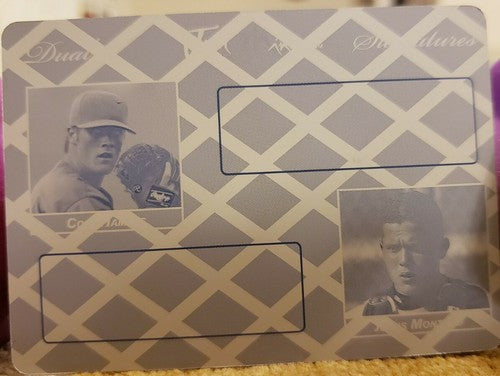 Cole HAMELS Jesus MONTERO 2008 Just Minors Dual Signature Printing Plate SP #1/1